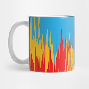 Abstract Paint Brush Strokes Mug